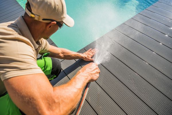 Pool Area Power Washing in Kenner